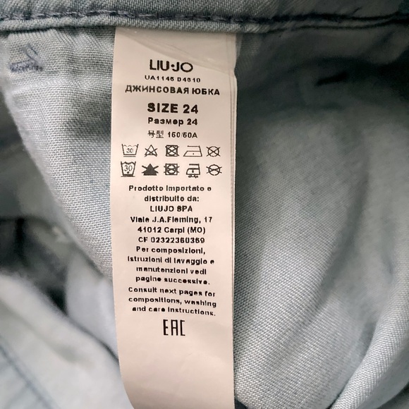 Liu Jo Chambray Tie-Waist Culottes - Picture 7 of 7